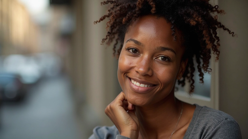 Iemand die haar authentieke persoonlijke stijl uitdrukt met zelfvertrouwen